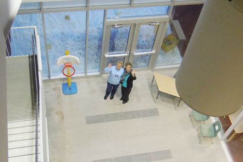 Diane Reynolds and Cheryl Allen took a tour of the new Granite Ridge Education in Sharbot Lake and gave it two thumbs up